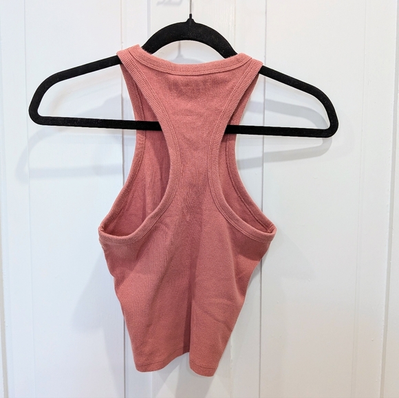 Abercrombie & Fitch Pink Rib Racerback Tank | Xsmall - Picture 2 of 3